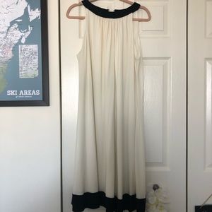 Ivory and Black Dress